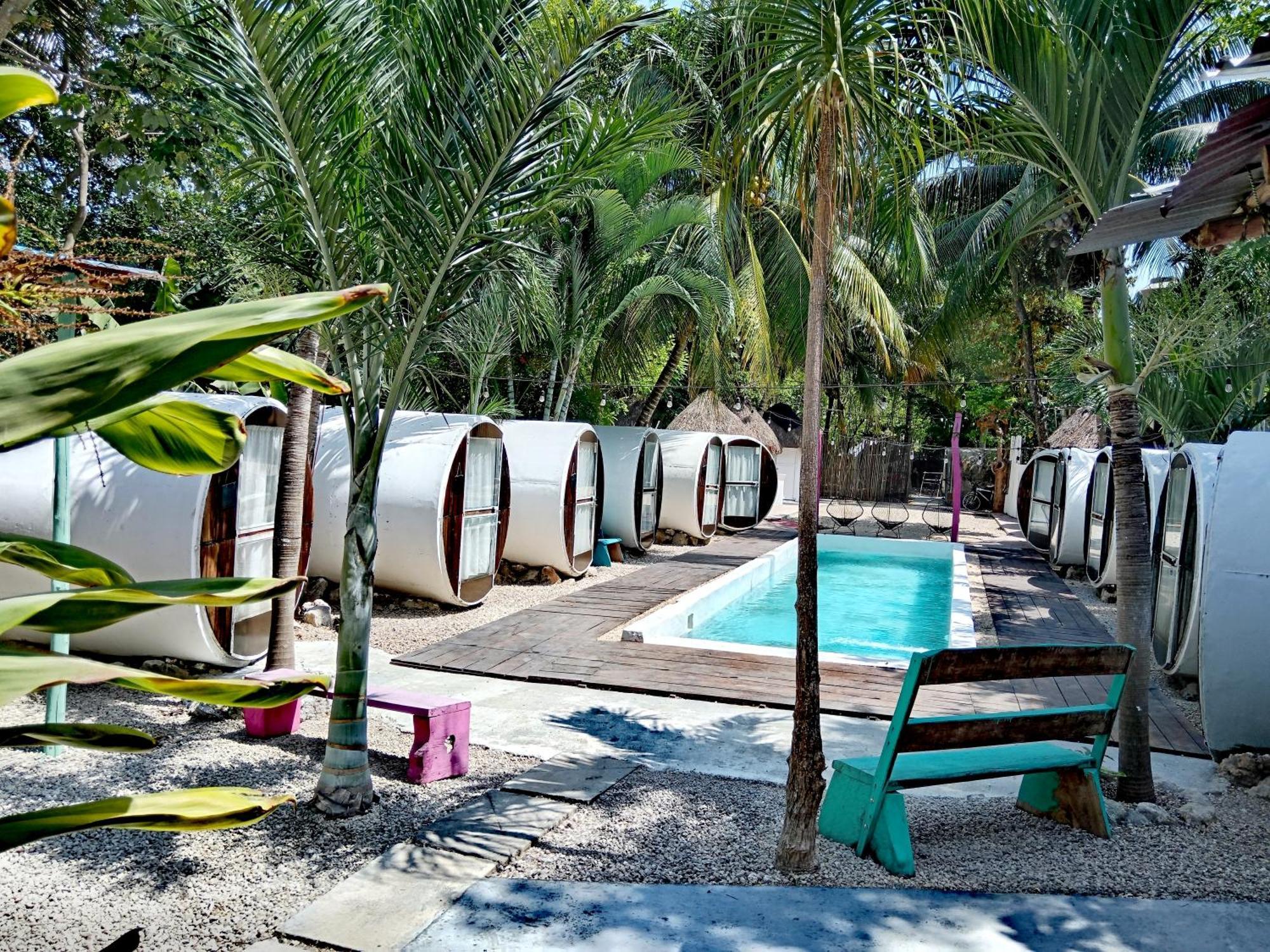 Kulu Tubohostel Bacalar Exteriör bild